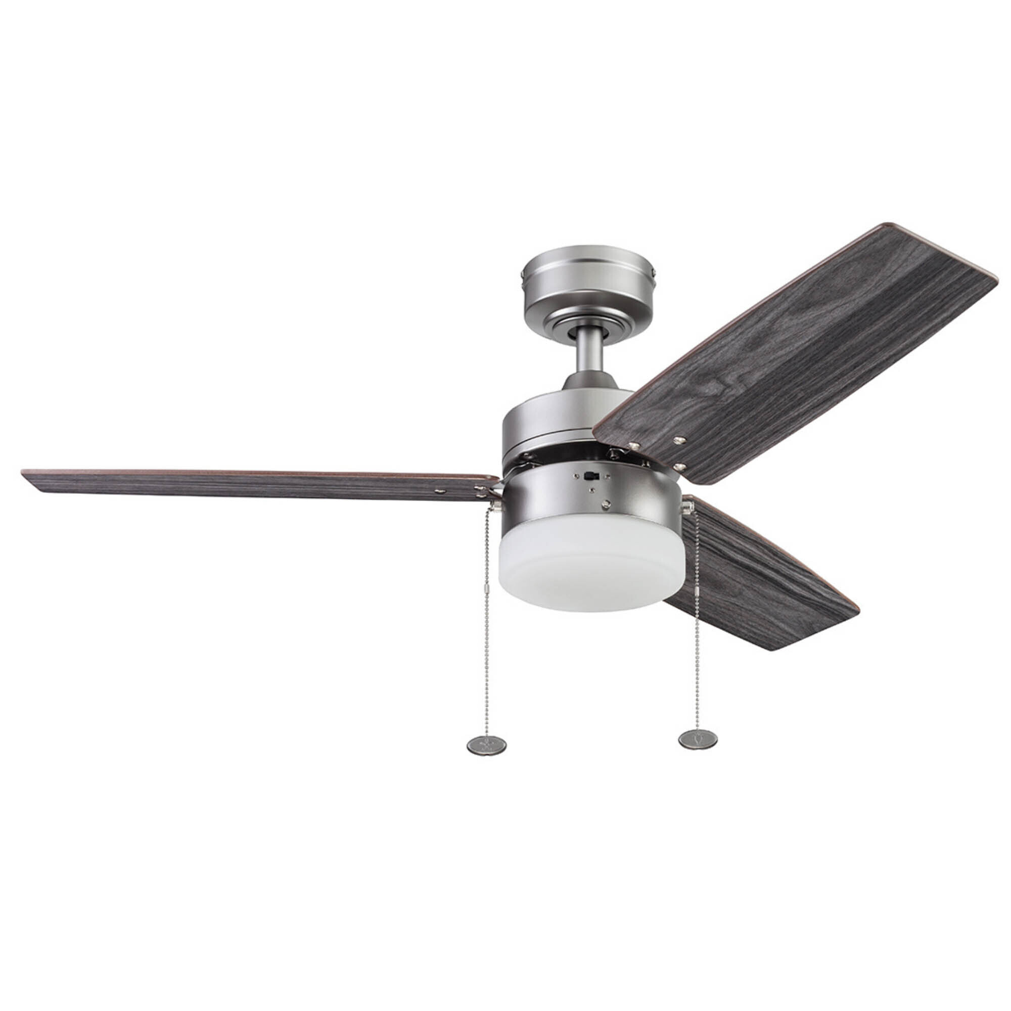 Prominence Home, 42in. Reston Ceiling Fan Light, Pewter, Fan Diameter 42 in, Fan Blade Span 40-49 Air Delivery 4117 cfm, Model# 51478